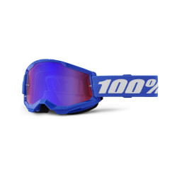 100%, STRATA 2 JUNIOR Glasögon Blue - Mirror Red/Blue Lens, BARN 100%, STRATA 2 JUNIOR Glasögon Blue - Mirror Red/Blue Lens, BARN