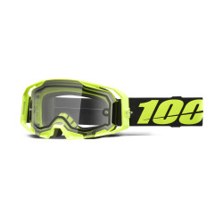 100%, ARmatic ENDURO MOTO Dual Pane Glasögon Neon Yellow - Clear Lens