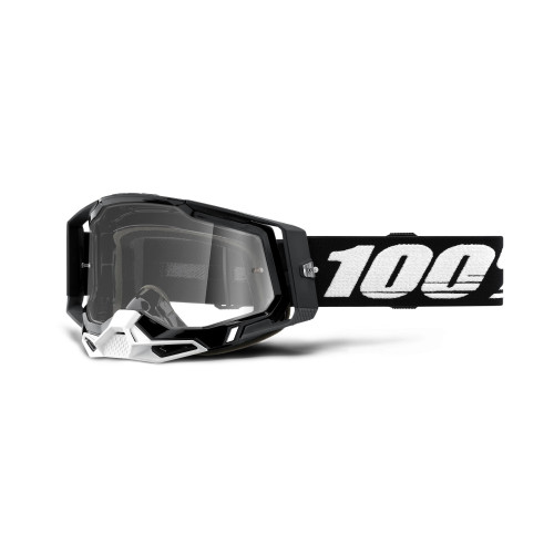 100%, RACECRAFT 2 Glasögon Black - Clear Lens, VUXEN