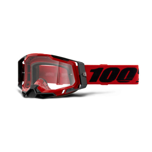 100%, RACECRAFT 2 Glasögon Red - Clear Lens, VUXEN
