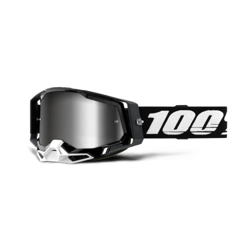 100%, RACECRAFT 2 Glasögon Black - Mirror Silver Lens, VUXEN