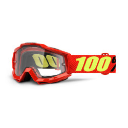 100%, ACCURI ENDURO Saarinen - Clear Vented Dual Lens, VUXEN 100%, ACCURI ENDURO Saarinen - Clear Vented Dual Lens, VUXEN