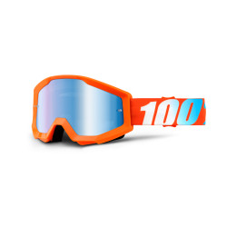100%, STRATA Orange - Mirror Blue Lens, VUXEN 100%, STRATA Orange - Mirror Blue Lens, VUXEN
