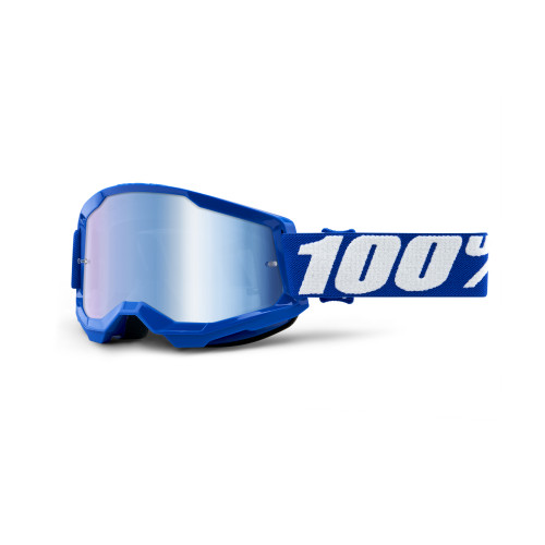100%, STRATA 2 Glasögon Blue - Mirror Blue Lens, VUXEN