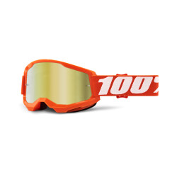 100%, STRATA 2 Glasögon Orange - Mirror Gold Lens, VUXEN 100%, STRATA 2 Glasögon Orange - Mirror Gold Lens, VUXEN