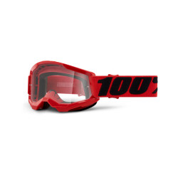 100%, STRATA 2 Youth Glasögon Red - Clear Lens, BARN 100%, STRATA 2 Youth Glasögon Red - Clear Lens, BARN