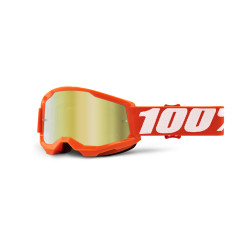 100%, STRATA 2 Youth Glasögon Orange - Mirror Gold Lens, BARN 100%, STRATA 2 Youth Glasögon Orange - Mirror Gold Lens, BARN