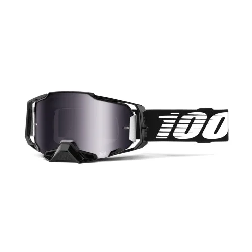 100%, ARMEGA Goggle Black - Silver Flash Mirror Lens, VUXEN 100%, ARMEGA Goggle Black - Silver Flash Mirror Lens, VUXEN