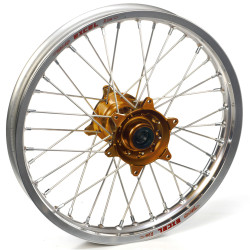 Haan Wheels, Komplett Hjul, 1,60, 21", FRAM, SILVER BRONS, Yamaha 14-25 YZ450F, 14-25 YZ250F, FANTIC 24 XEF 450/XXF 450, 24 XEF 250, 24-25 XXF 250