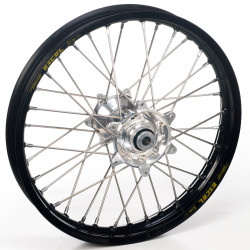Haan Wheels, Komplett Hjul A60, 2,15, 19", BAK, SILVER SVART, KTM 23-25 450 SX-F, 23-25 250 SX/250 SX-F, 23-25 350 SX-F, 23-25 125 SX/300 SX, 25 150 SX, Husqvarna 23-24 FC 450, 25 FC 450 /TC 150/TC 300, 23-25 FC 250/TC 250, 23-25 FC 350, 23-25 TC 125