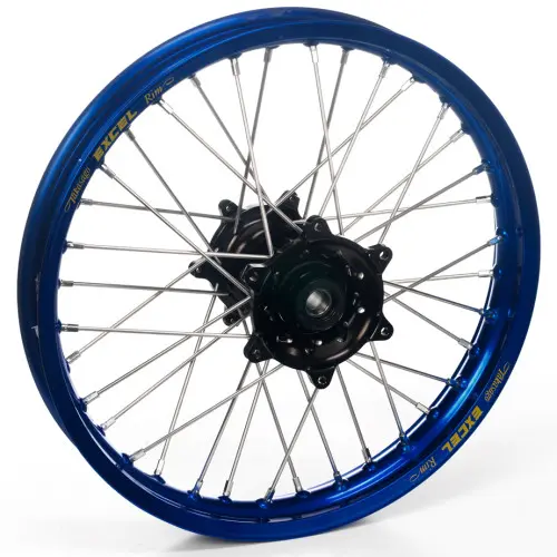 Haan Wheels, Komplett Hjul, 2,15, 19", BAK, BLÅ SVART, Yamaha 03-20 WR450F, 03-08 YZ450F, 99-07 WR250, 17-19 WR250, 01-21 WR250F, 08-20 WR250R, 99-23 YZ250, 01-08 YZ250F, 99-07 WR125, 99-23 YZ125, 99-00 WR400F, 01-02 WR426F, 99 YZ400F, FANTIC 22-23 X Haan Wheels, Komplett Hjul, 2,15, 19", BAK, BLÅ SVART, Yamaha 03-20 WR450F, 03-08 YZ450F, 99-07 WR250, 17-19 WR250, 01-21 WR250F, 08-20 WR250R, 99-23 YZ250, 01-08 YZ250F, 99-07 WR125, 99-23 YZ125, 99-00 WR400F, 01-02 WR426F, 99 YZ400F, FANTIC 22-23 X