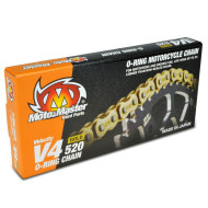 Moto-Master, Kedja O-Ring V4 Gold, 120 Länk, 520 Moto-Master, Kedja O-Ring V4 Gold, 120 Länk, 520
