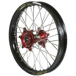 Haan Wheels, Komplett Hjul SM, 5,00, 17", BAK, SVART RÖD, Husqvarna 05-10 SM-R 450/SM-R 510, 04-10 TC 450/TE 450/TE 510, 04-13 TC 250/TE 250, 11-12 TE 125, 05-09 SM-R 610/SMR 630, 11-13 TC 449/TE 449/TE 511, 06-10 TC 510, 09-13 TE 310