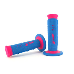 Progrip, 791 Dual Density Half Waffle Gummihandtag, BLÅ ROSA