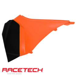 Rtech, Sidokåpa Vänster, ORANGE, KTM 12-13 450 EXC-F, 11-12 450 SX-F, 12-13 250 EXC/250 EXC-F, 11-12 250 SX/250 SX-F, 12-13 350 EXC-F, 11-12 350 SX-F, 12-13 125 EXC/200 EXC/300 EXC/500 EXC, 11-12 125 SX/150 SX