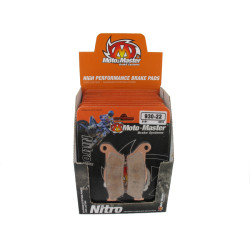 Moto-Master, Bromsbelägg Nitro, BAK, Honda 87-01 CR250R, 96-04 XR250R, 87-01 CR125R, 03-07 CR85R, 92-98 CR80R, Kawasaki 95-08 KX250, 95-08 KX125, 95-03 KX500, Yamaha 98-02 WR250/YZ250, 01-02 YZ250F, 98-02 YZ125, 98-99 YZ400F, 00-02 YZ426F, Suzuki 96-10 RM