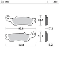 Moto-Master, Bromsbelägg Nitro, FRAM, Yamaha 16-20 WR450F, 08-19 YZ450F, 16-18 WR250, 17-21 WR250F, 08-21 YZ250, 07-20 YZ250F, 08-21 YZ125, FANTIC 21-23 XE 125, 21 XX 125 Moto-Master, Bromsbelägg Nitro, FRAM, Yamaha 16-20 WR450F, 08-19 YZ450F, 16-18 WR250, 17-21 WR250F, 08-21 YZ250, 07-20 YZ250F, 08-21 YZ125, FANTIC 21-23 XE 125, 21 XX 125