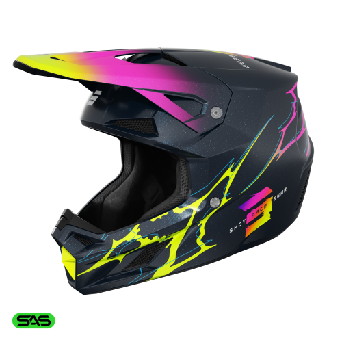 Shot, HJÄLM SPEED RAC BLUE PEARLY, VUXEN, S