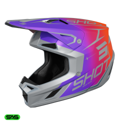 Shot, HJÄLM SPEED KID SIDE PURPLE MATT, BARN, S