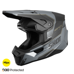 Shot, HJÄLM LITE S10 BLACK GREY, MATT, VUXEN, S