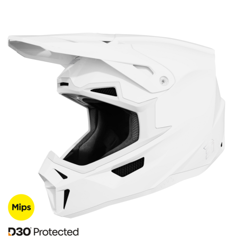 Shot, HJÄLM LITE SOLID WHITE, GLOSSY, VUXEN, S