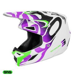 Shot, HJÄLM SPEED KID GHOST PURPLE, GLOSSY, BARN, L