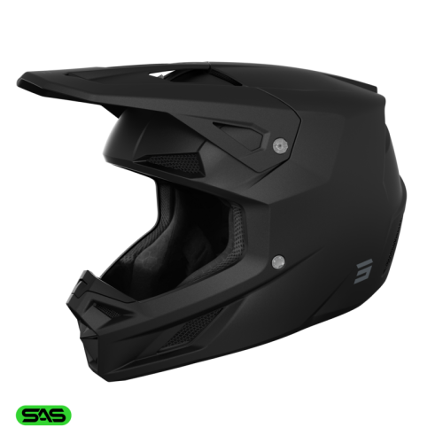 Shot, HJÄLM SPEED SOLID BLACK, MATT, VUXEN, L