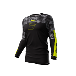 Shot, TRÖJA CONTACT PATROL BLACK NEON YELLOW, VUXEN, S