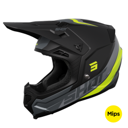 Shot, HJÄLM CORE CUSTOM NEON YELLOW MATT, VUXEN, XS