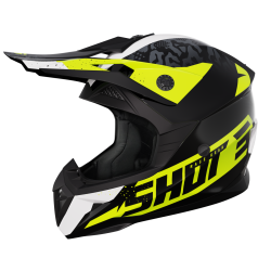 Shot, HJÄLM PULSE AIRFIT BLACK WHITE NEON YELLOW GLOSSY, VUXEN, S