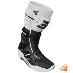 Shot, BOOTS RACE 8 WHITE BLACK CHROME, VUXEN, 47