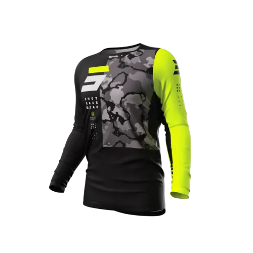 Shot, TRÖJA CONTACT CAMO 2.0 NEON YELLOW, VUXEN, S Shot, TRÖJA CONTACT CAMO 2.0 NEON YELLOW, VUXEN, S