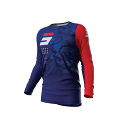 Shot, TRÖJA CONTACT CAMO 2.0 BLUE, VUXEN, L