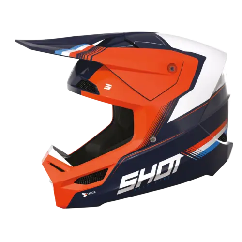Shot, HJÄLM FURIOUS KID TRACER NEON ORANGE GLOSSY, BARN, S Shot, HJÄLM FURIOUS KID TRACER NEON ORANGE GLOSSY, BARN, S
