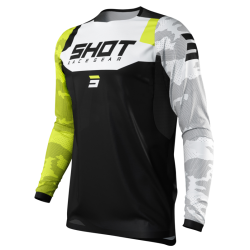 Shot, CONTACT TRÖJA CAMO NEON YELLOW, VUXEN, M