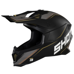 Shot, HJÄLM LITE PRISM BLACK GOLD MATT, VUXEN, XS