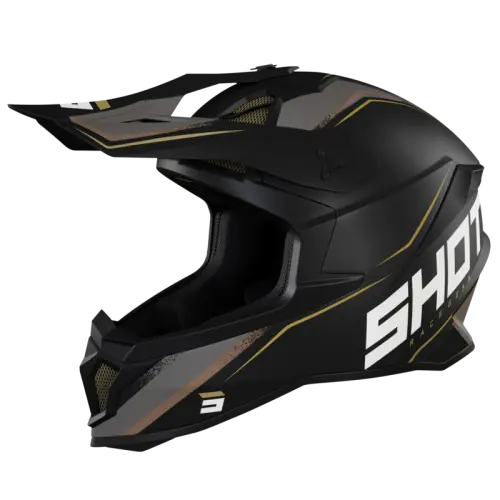 Shot, HJÄLM LITE PRISM BLACK GOLD MATT, VUXEN, XS Shot, HJÄLM LITE PRISM BLACK GOLD MATT, VUXEN, XS