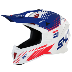 Shot, HJÄLM LITE FURY NAVY RED GLOSSY, VUXEN, XS