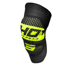 Shot, KNÄSKYDD AIRLIGHT BLACK NEON YELLOW, VUXEN, XS S