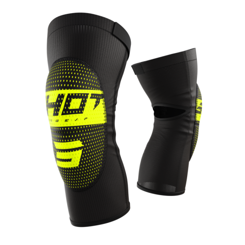 Shot, KNÄSKYDD AIRLIGHT KID BLACK NEON YELLOW, BARN, L XL