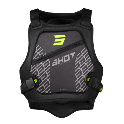 Shot, FIGHTER BRÖSTSKYDD FLEX BLACK NEON YELLOW, VUXEN, M L