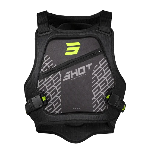 Shot, FIGHTER BRÖSTSKYDD FLEX BLACK NEON YELLOW, VUXEN, M L Shot, FIGHTER BRÖSTSKYDD FLEX BLACK NEON YELLOW, VUXEN, M L