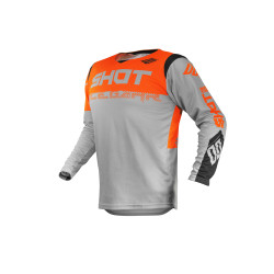 Shot, Tröja TRUST, VUXEN, L, GRÅ NEON ORANGE