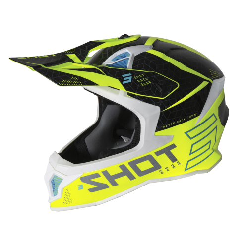 Shot, HJÄLM LITE CORE GLOSSY, VUXEN, S, NEON GUL