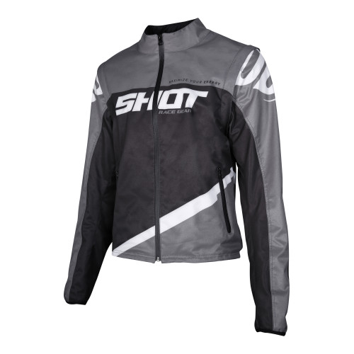 Shot, Jacka SOFTSHELL LITE, VUXEN, L, GRÅ SVART