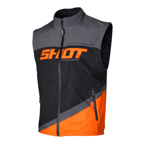 Shot, Jacka BODYWARMER LITE, VUXEN, M, GRÅ NEON ORANGE