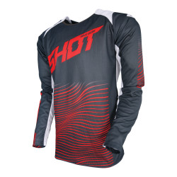 Shot, TRÖJA AEROLITE OPTICA, VUXEN, XL, GRÅ RÖD