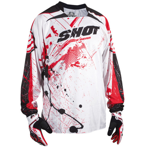 Shot, Crosströja Contact Rush, L, VIT RÖD Shot, Crosströja Contact Rush, L, VIT RÖD