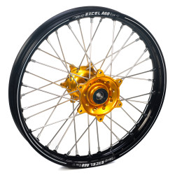 Haan Wheels, Komplett Hjul A60, 2,15, 18", BAK, SVART GULD, KTM 24-25 450 EXC-F, 23-25 450 SX-F, 24-25 250 EXC, 24 250 EXC-F, 25 250 EXC-F /150 SX, 23-25 250 SX/250 SX-F, 24-25 350 EXC-F/150 EXC/300 EXC/500 EXC-F, 23-25 350 SX-F, 23-25 125 SX/300 SX,