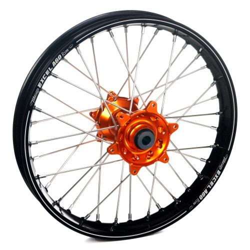 Haan Wheels, Komplett Hjul A60, 2,15, 18", BAK, SVART ORANGE, KTM 24-25 450 EXC-F, 23-25 450 SX-F, 24-25 250 EXC, 24 250 EXC-F, 25 250 EXC-F /150 SX, 23-25 250 SX/250 SX-F, 24-25 350 EXC-F/150 EXC/300 EXC/500 EXC-F, 23-25 350 SX-F, 23-25 125 SX/300 S Haan Wheels, Komplett Hjul A60, 2,15, 18", BAK, SVART ORANGE, KTM 24-25 450 EXC-F, 23-25 450 SX-F, 24-25 250 EXC, 24 250 EXC-F, 25 250 EXC-F /150 SX, 23-25 250 SX/250 SX-F, 24-25 350 EXC-F/150 EXC/300 EXC/500 EXC-F, 23-25 350 SX-F, 23-25 125 SX/300 S